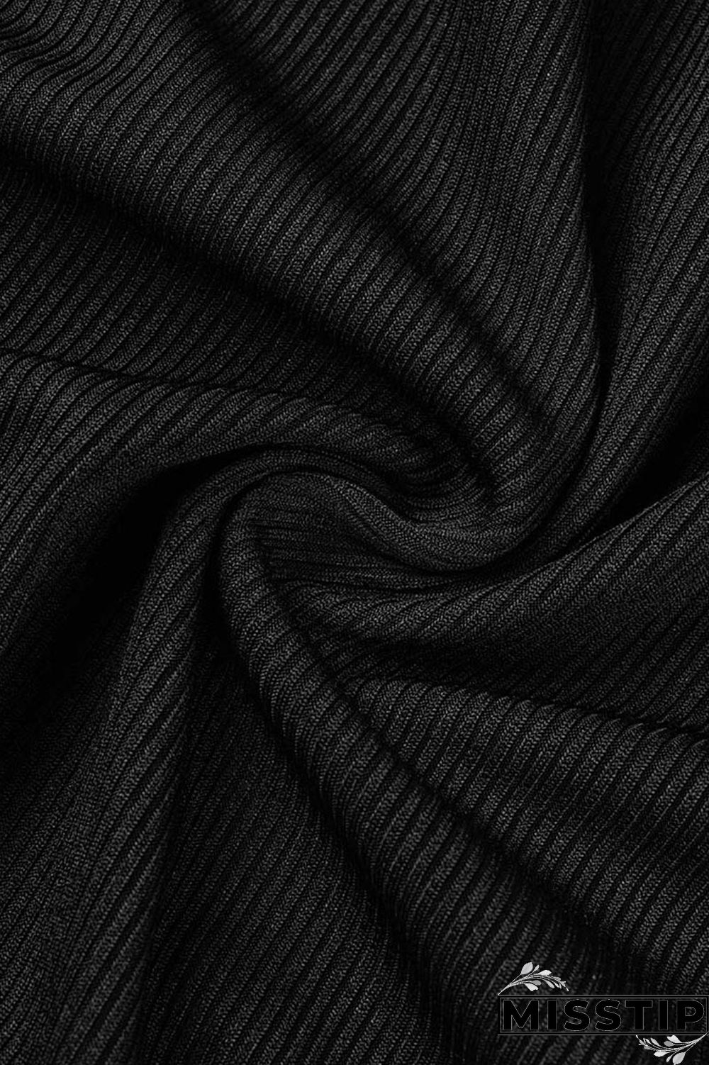 Black Casual Solid Basic Hooded Collar Long Sleeve Two Pieces