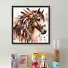 Horse-Partial 11CT Stamped Cross Stitch Bead Embroidery 36*36cm/14.17*14.17in tapestrymarket