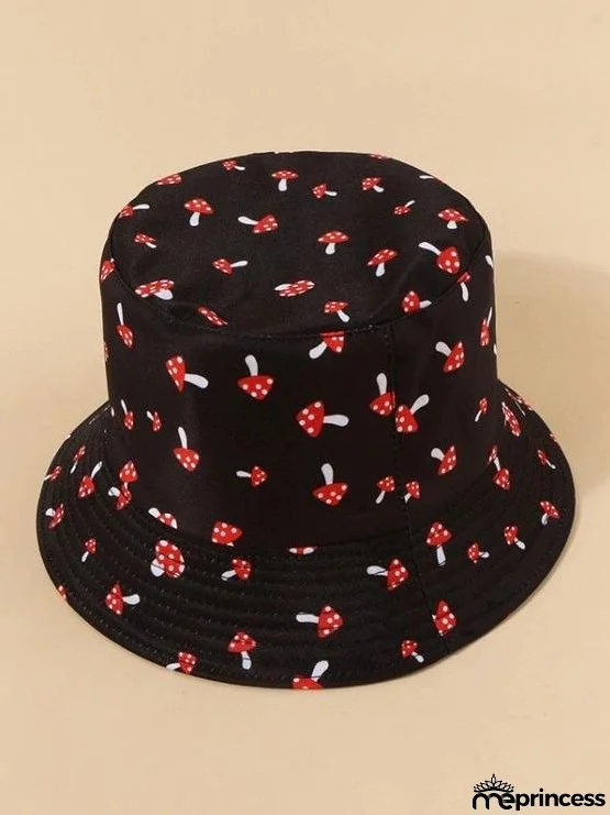 Mushroom Print Hat