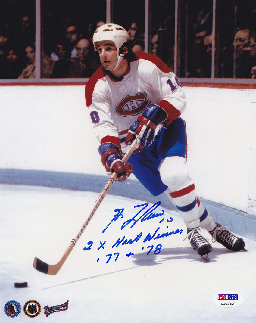 Guy Lafleur SIGNED 8x10 Photo Poster painting + 2 x Hart PSA/DNA AUTOGRAPHED