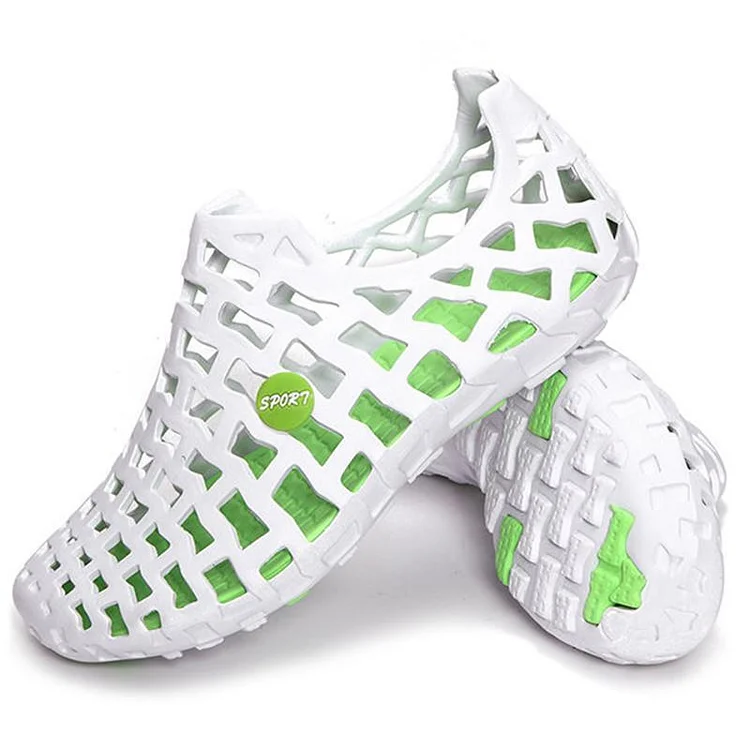 Breathable Hollow Out Pure Color Flat  Sandals