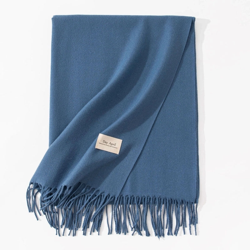 Scarf Winter Warm Windproof Shawl Women’s High-end Korean Style Women’s Cashmere Scarf