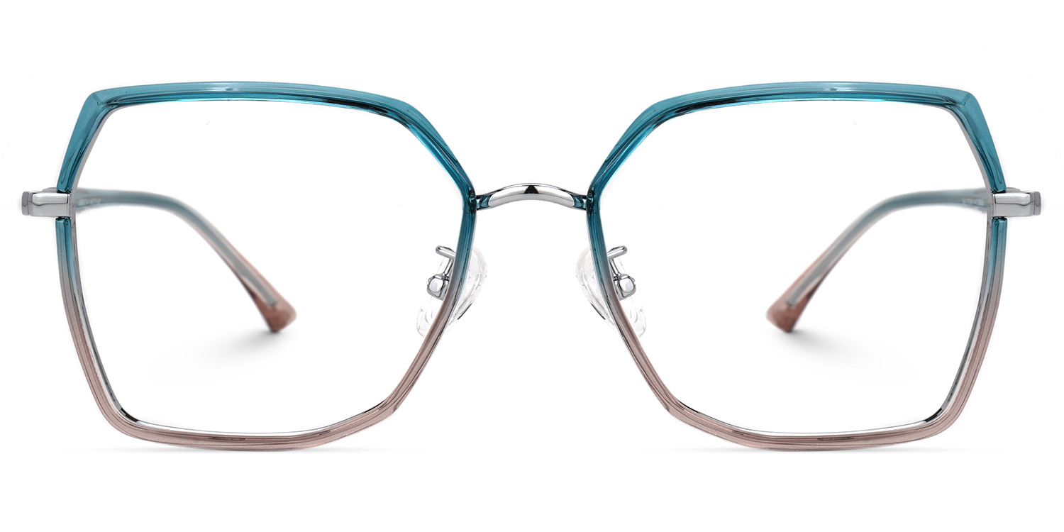 Burt Blau-Rosa Rechteckig Brille Blau-Rosa