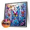 De nombreux papillons-perceuse ronde peinture diamant-40*40cm