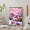 Diamond Painting-DIY Full Round Drill Pink Castle（50*70CM)