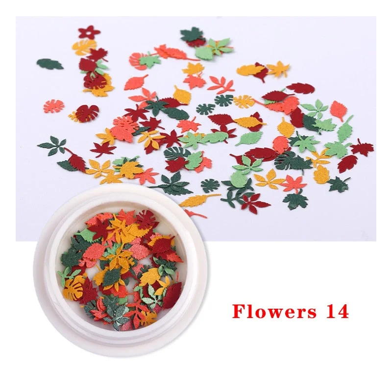 Spring Summer Flower Nail Decoration Wood Pulp Paper Mini Daisy Simulation Flower Butterfly Fashion DIY Nail Art Design Charm