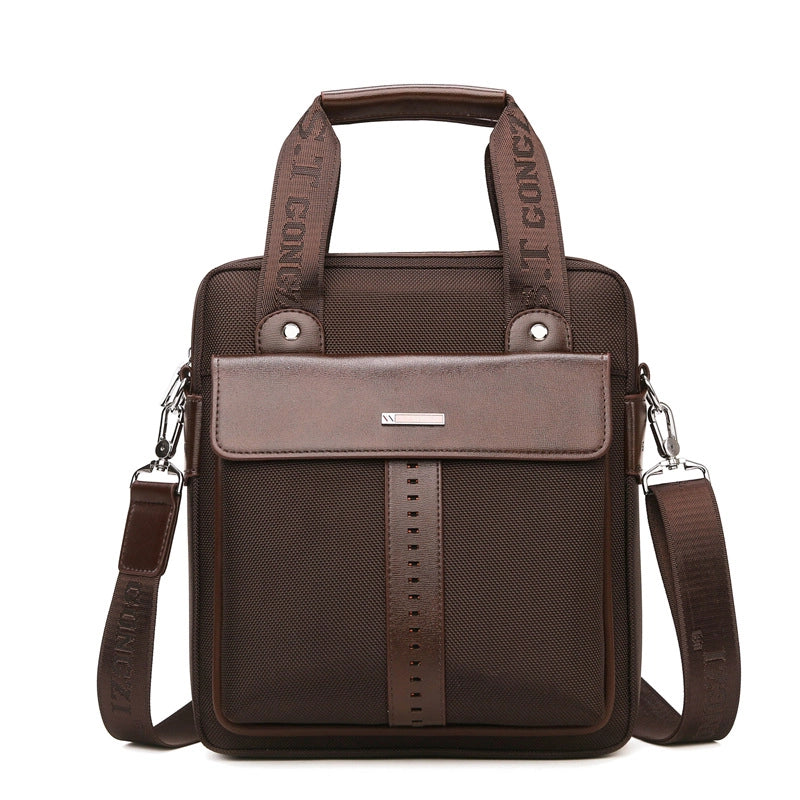 Business Men’s Briefcase Canvas Handbag Oxford Hand File Business Work Computer Bag Large Capacity Men’s Bag