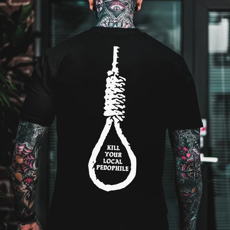 Kill Your Local Pedophile Printed Men's T-shirt -  