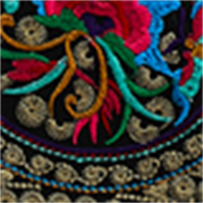 Supply Yunnan National Style Double-Layer Flip Embroidered Bag Embroidery Mini Bag Coin Purse Mobile Phone Bag2