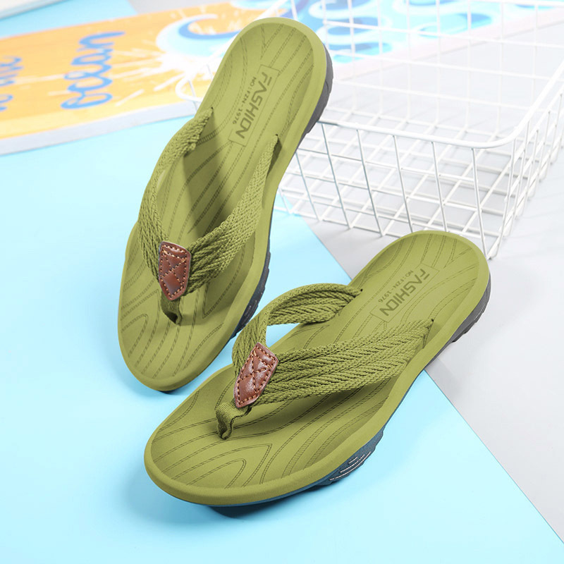 Teezonebest Men's Flip Flops 2025 Summer Breathable Sandals Men Shoes Non-slip Rubber Soles Slippers Man Outdoor Casual Shoes Big Size 47