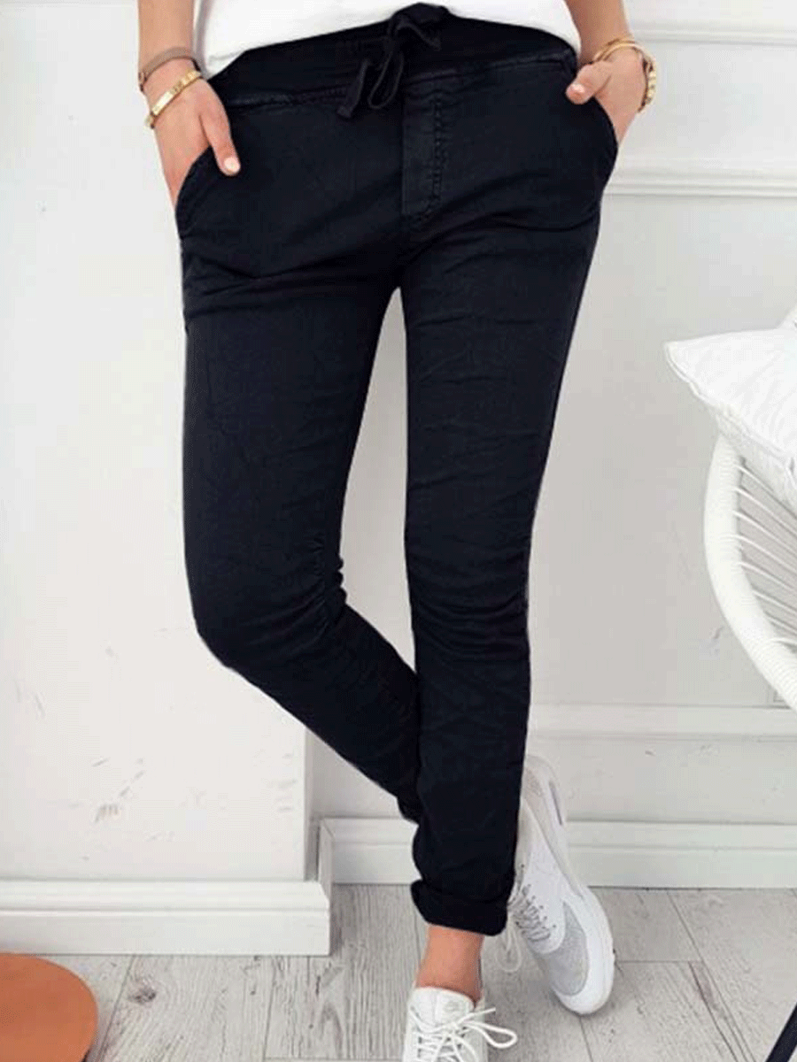 Casual Slim-fit Stretch Pants