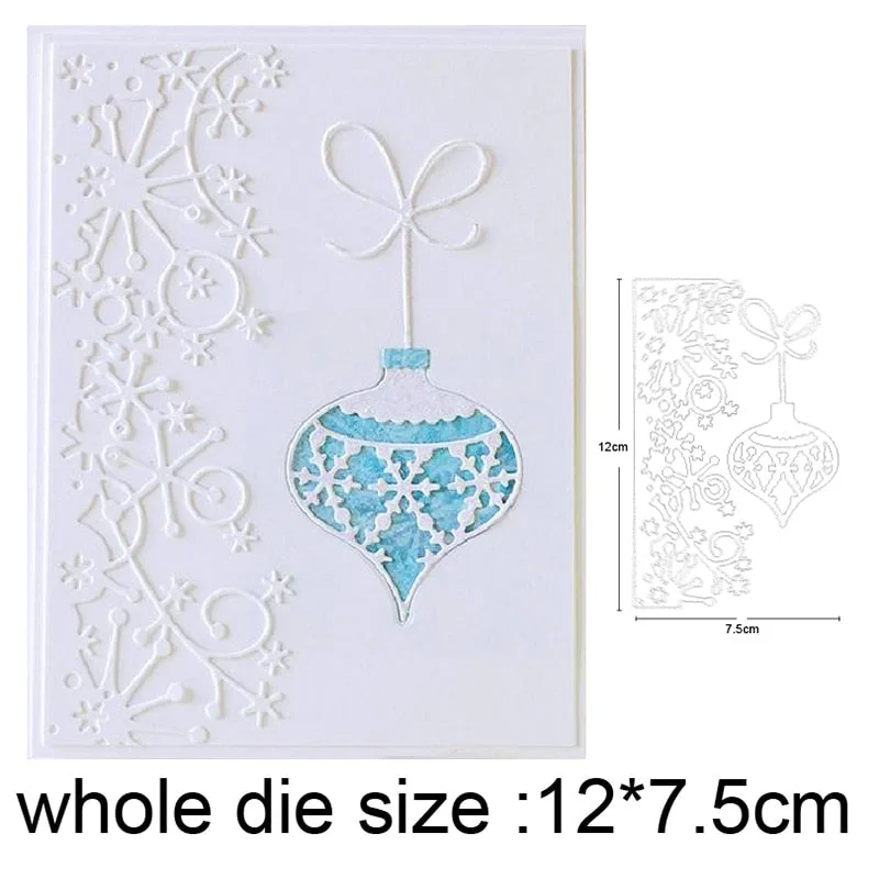 Metal Cutting Dies Cut Die Christmas Lace Bell Decorations Scrapbooking Dies Crafts Album Knife Mould Blade Punch Stencils Dies