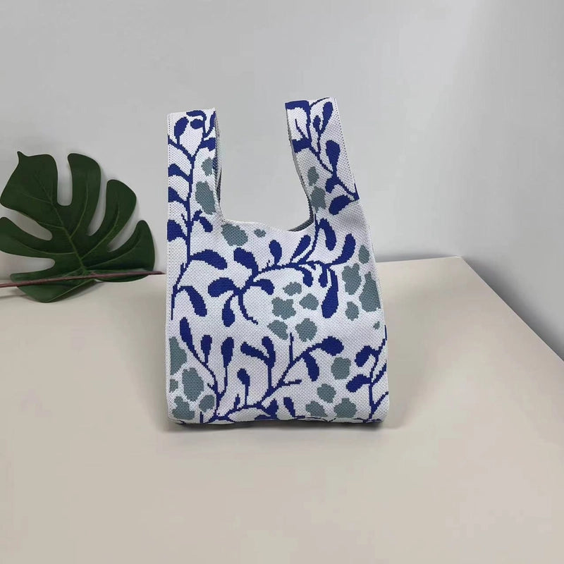 Gift Packaging Handbag Casual Knitted Handbag Woven Bag Multi-pattern Style Knitted Bag For Women