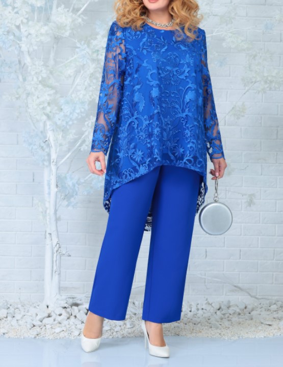 Plus Size Hardanger Two-Piece Party Evening Dress