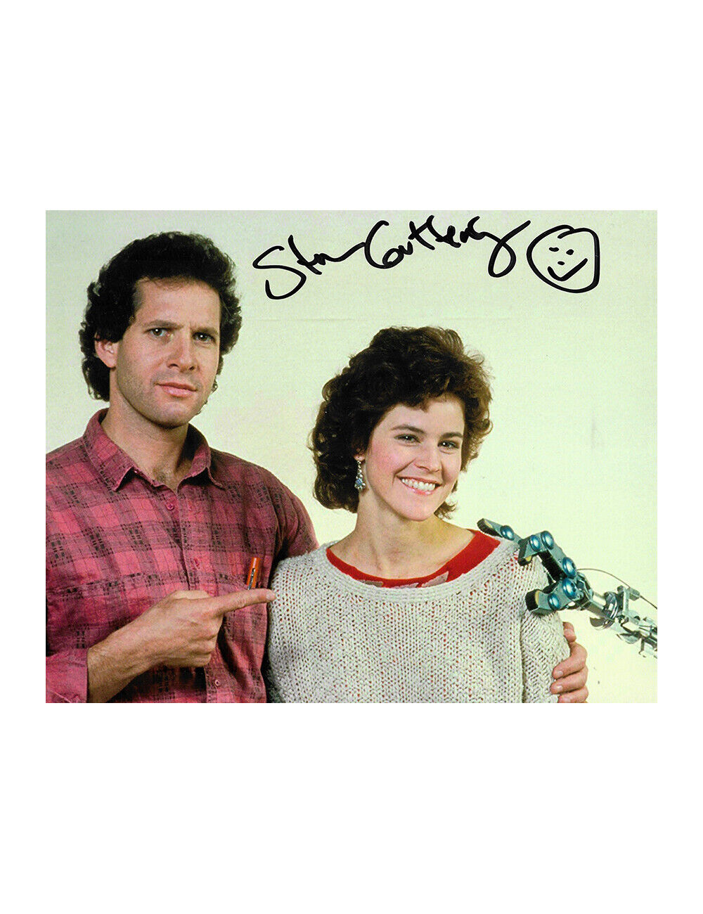 Short Circuit Print Signed by Steve Guttenberg 100% Authentic + COA