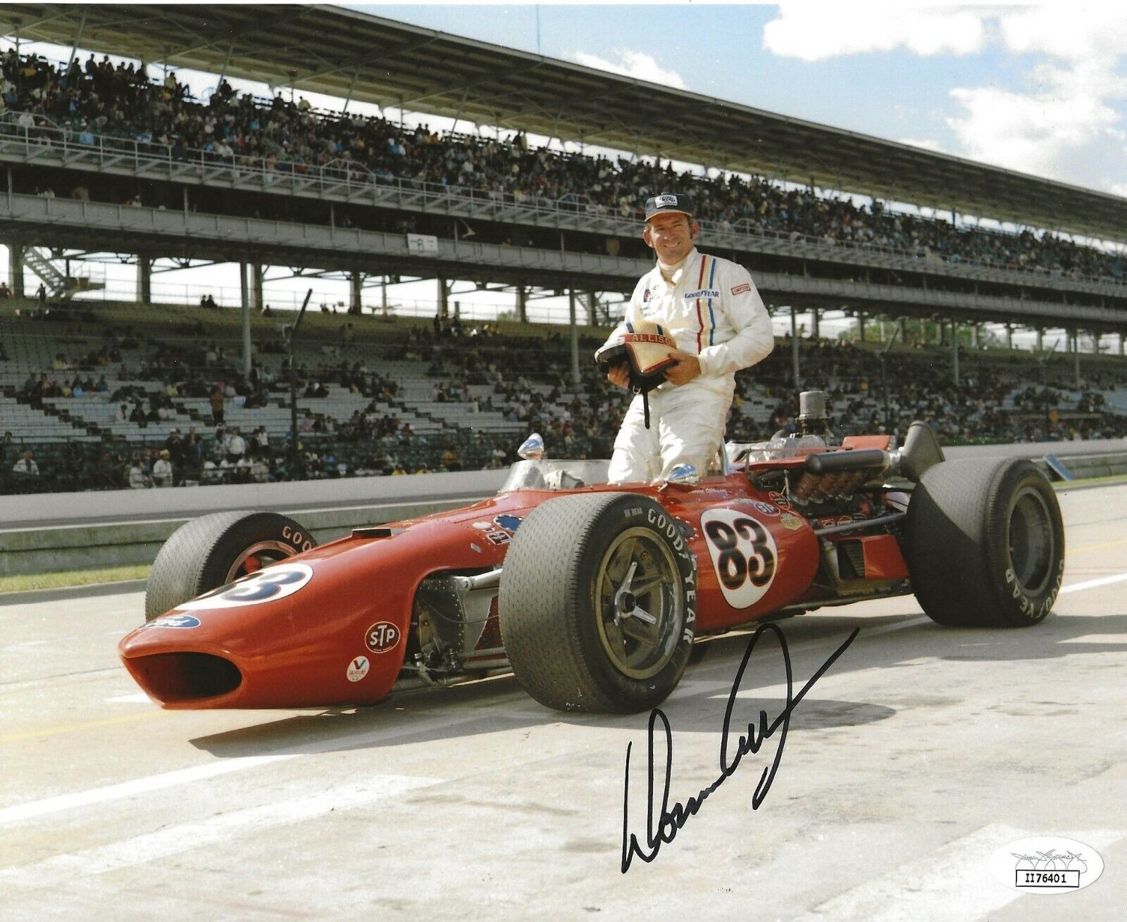 Donnie Allison Alabama Gang signed Nascar 8x10 Photo Poster painting autographed 2 JSA