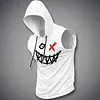 Men's Street-Style Printed Sleeveless Hooded Tank Top by Inlyline
