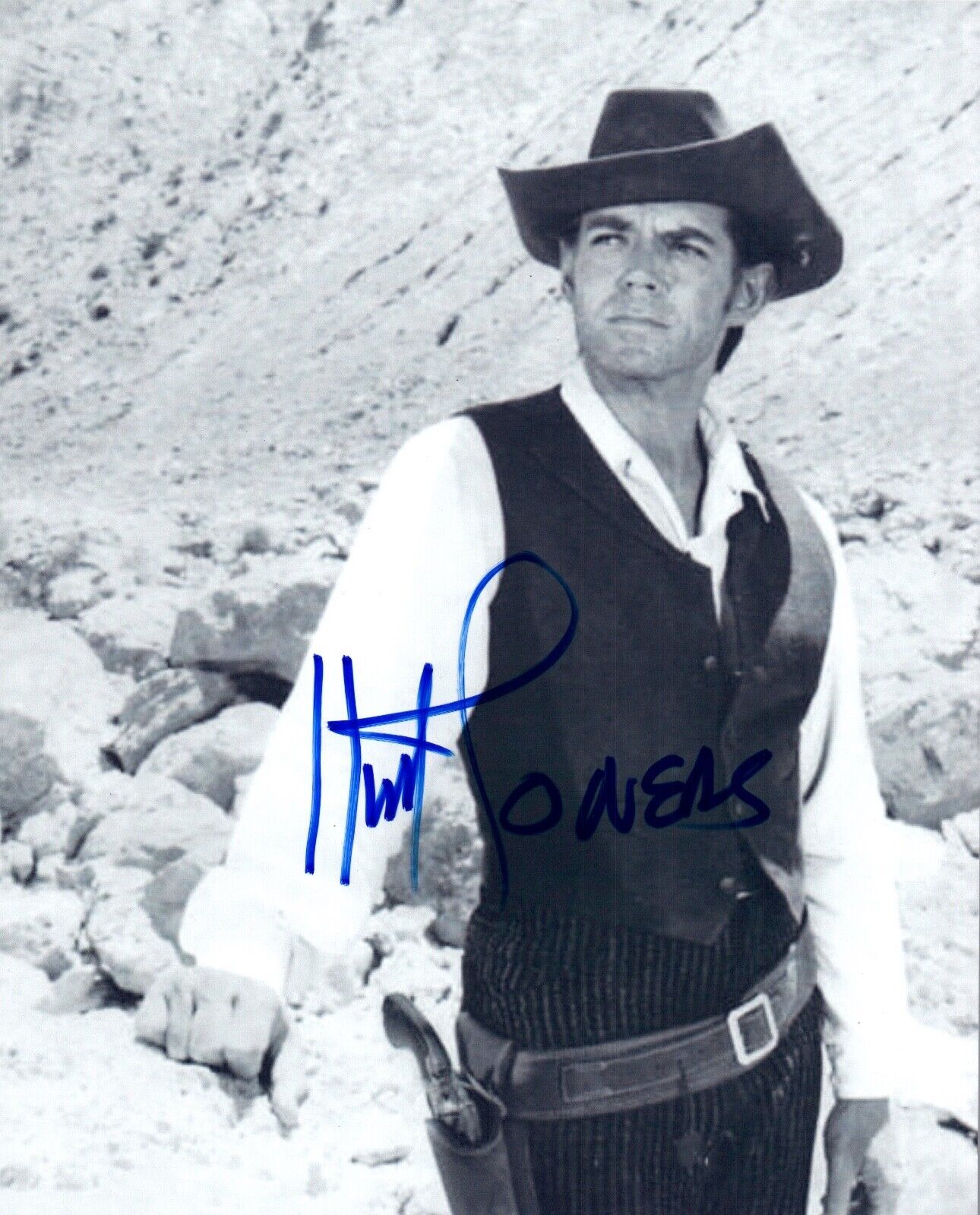 Jack Betts aka Hunt Powers Signed 8x10 Photo Poster painting Spaghetti Western Actor COA