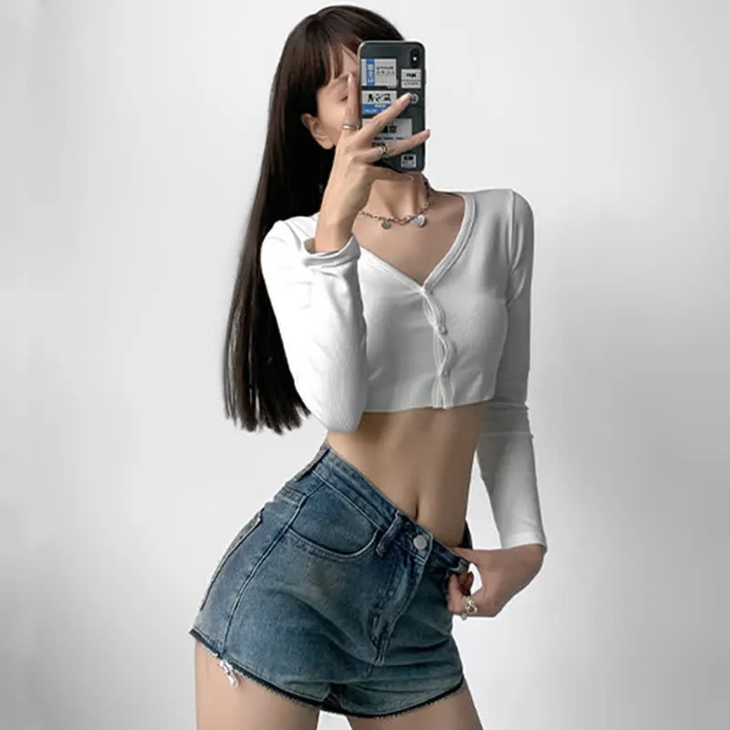 Zipper Detachable High Waist Straight Casual Denim Pants