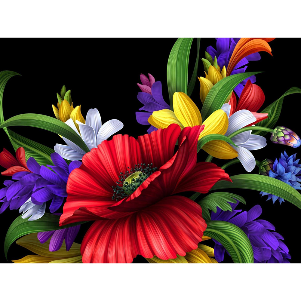 

Flowers - Round Drill Diamond Painting - 40*30CM, 501 Original