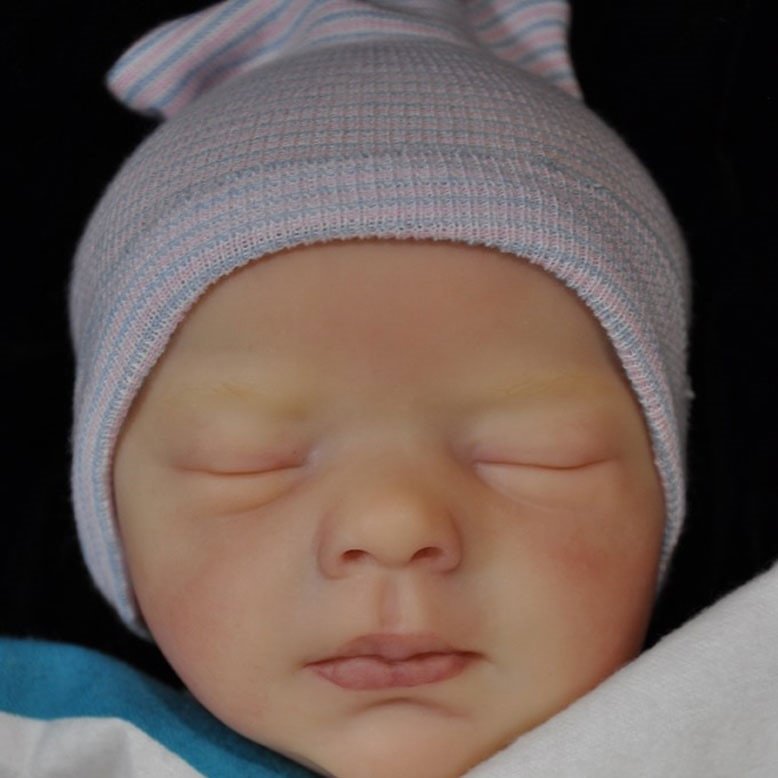 12" Reborn Boy Odgen, Looks Real Innocent and Cute Silicone Sleeping Baby Boy Doll