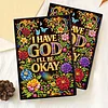 God Letters 5D DIY Diamond Art Painting Notebook Kit 50 Pages A5 Rhinestone Art Painting Notebook Kit for Adults Beginners Holiday Birthday Gift