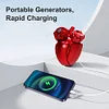 Mechanized Heart-Shaped Power Bank, 10000mah, Fast Charging With LED Display And 3 Output Ports