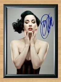 Dita Von Teese Project Runway Steampunk'd Signed Autographed Photo Poster painting Poster Print Memorabilia A2 Size 16.5x23.4