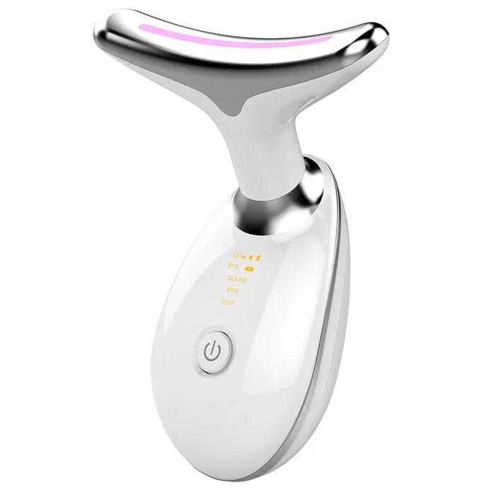 💕EMS Thermal Neck Lifting and Tighten Massager Electric Microcurrent Wrinkle Remover LED