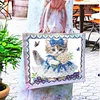 DIY Diamond Painting Cat Linen Waterproof Handbag Shopping Storage Bag Totes Kit