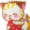 Bead Embroidery - Cat Beaded Counted Cross Stitch Keyring