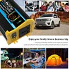 6000W Power Converter LCD Display Dual USB Digital Inverter (Black 12V to 220V)
