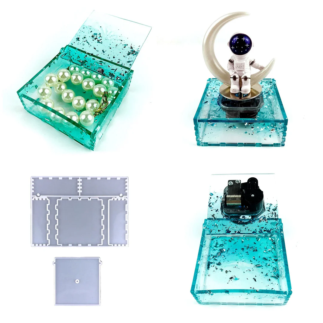 Music Box Resin Mold Accessories Set