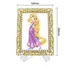 DIY Diamond Painting Clear Acrylic Frame Desktop Ornament with Display Stand, Craft Decor Kits