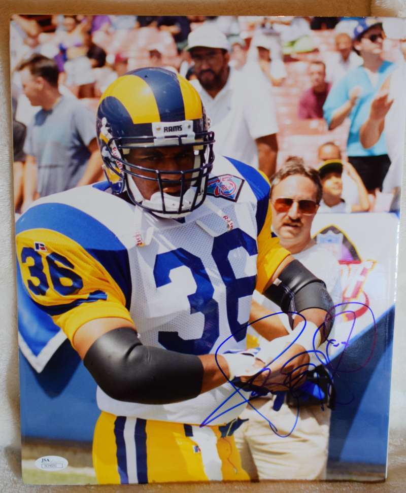 Jerome Bettis Certified Jsa Original Image 11x14 Photo Poster painting Authentic Autograph