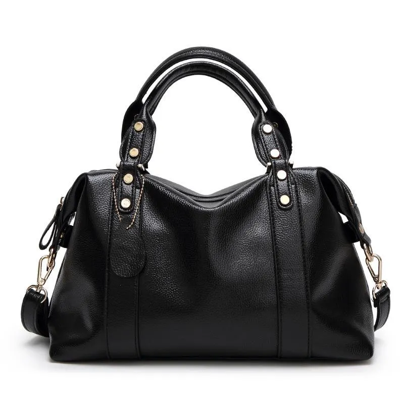New Women's Bag Trend Joker Fashion Boston Bag Ladies Hand Shoulder Slung Pillow Bag
