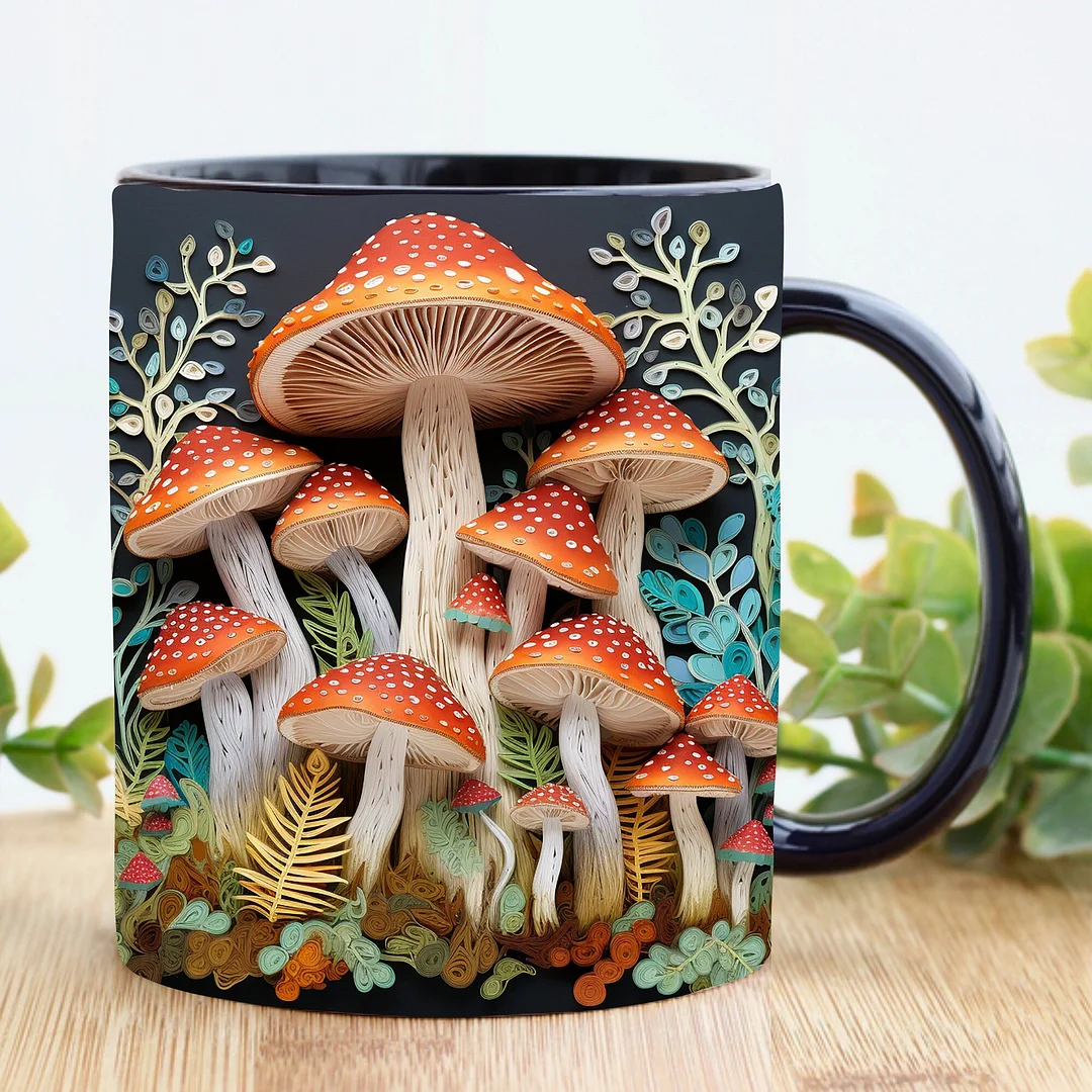 (🔥HOT SALE NOW 49% OFF) -3D Magic Mushrooms Mug
