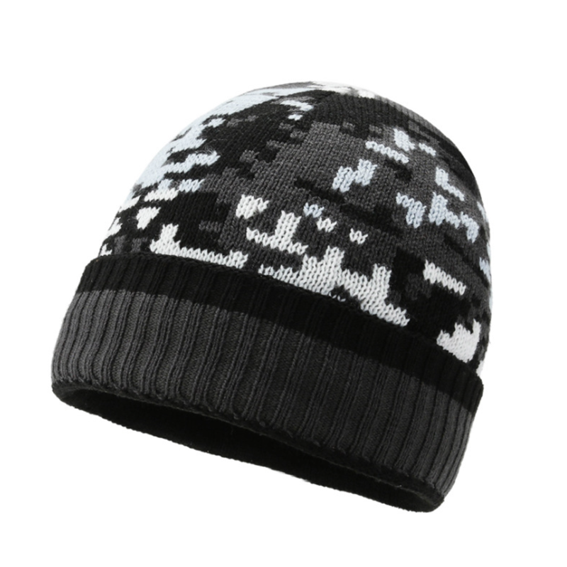Livereid Casual Camouflage Flanging Thick Knitted Hat - Livereid