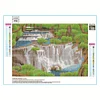 Wasserfall - Rund Diamant Malerei 40*30CM