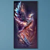 (US Only)Phoenix 5D DIY Full Drill Round Diamond Painting Kit Home Wall Decor 40x80cm