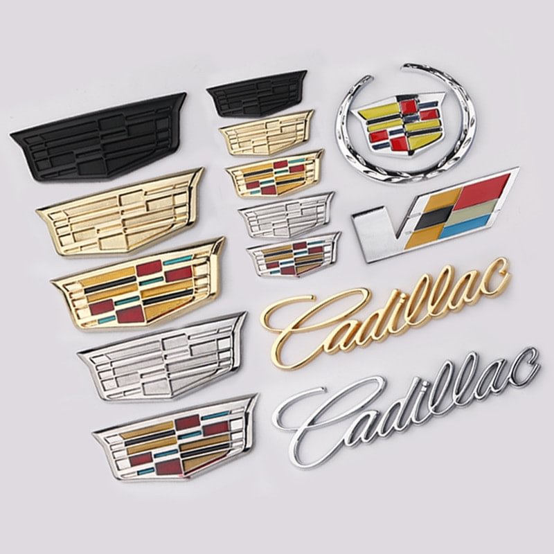 Cadillac Metal 3D Sticker Front Rear Side Emblem for Escalade CTS ATS SRX XTS XT5 voiturehub dxncar