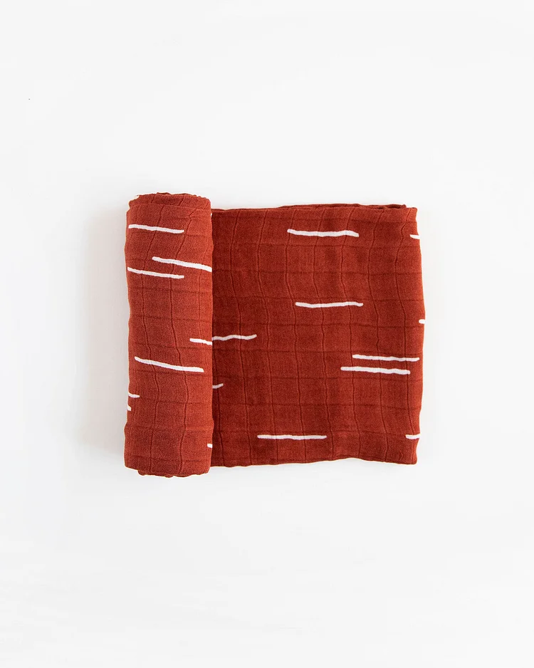 Deluxe Muslin Swaddle Blanket - Baked Clay