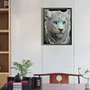【Clearance Sale】White Tiger-Partial Special Shaped Diamond Painting 30*40CM