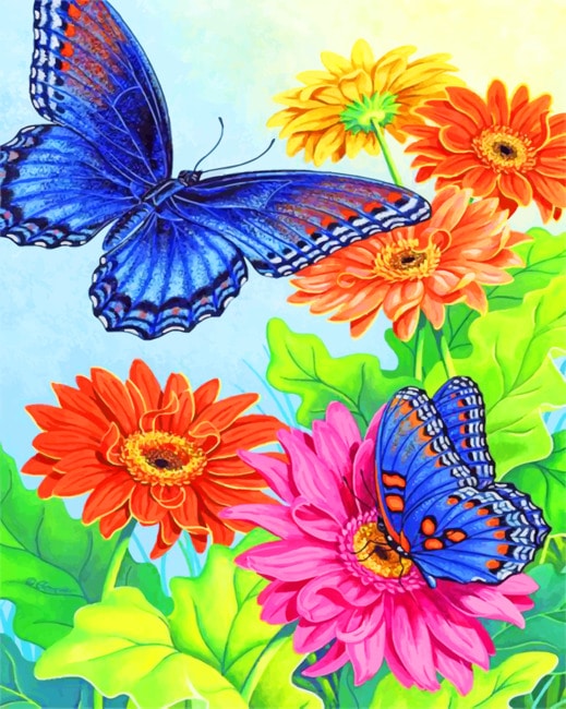 

Flowers And Butterflies – Paint By Numbers - 40*50CM, 501 Original