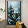 5D DIY Full Round Drill Diamond Painting Cup Kit Home Decor Art Craft 40x70cm