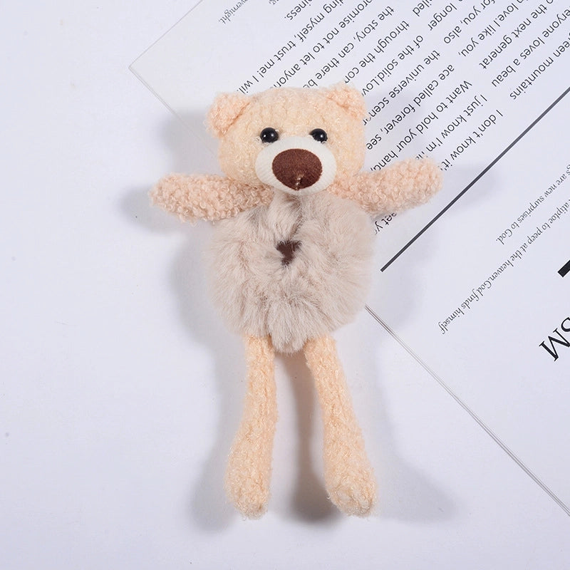 Cartoon Style Bear Plush Hair Tie