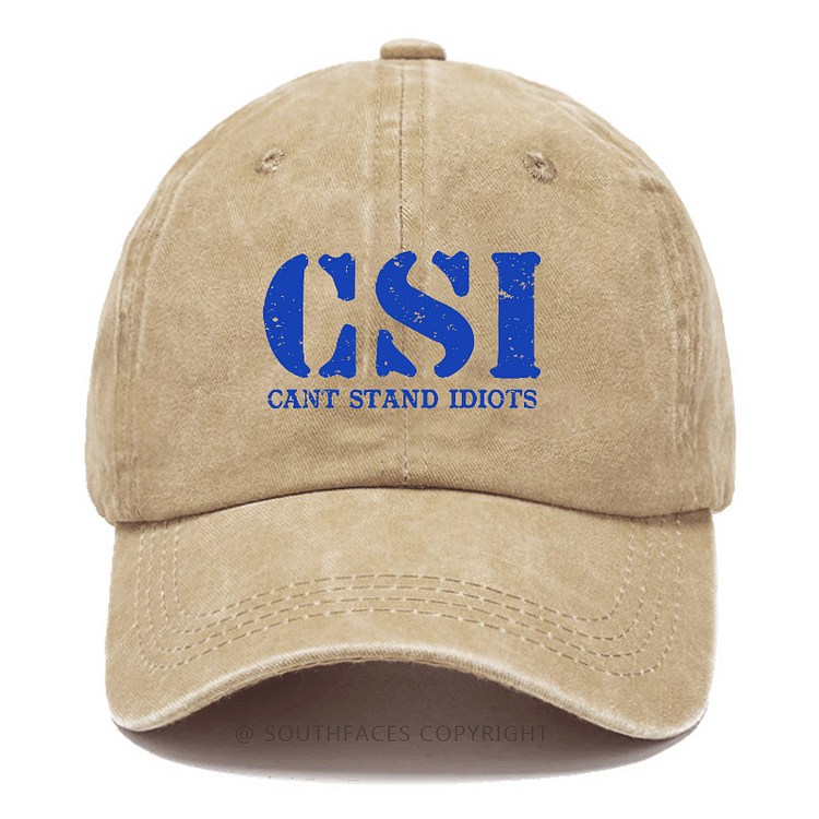 Csi Can't Stand Idiots Hat