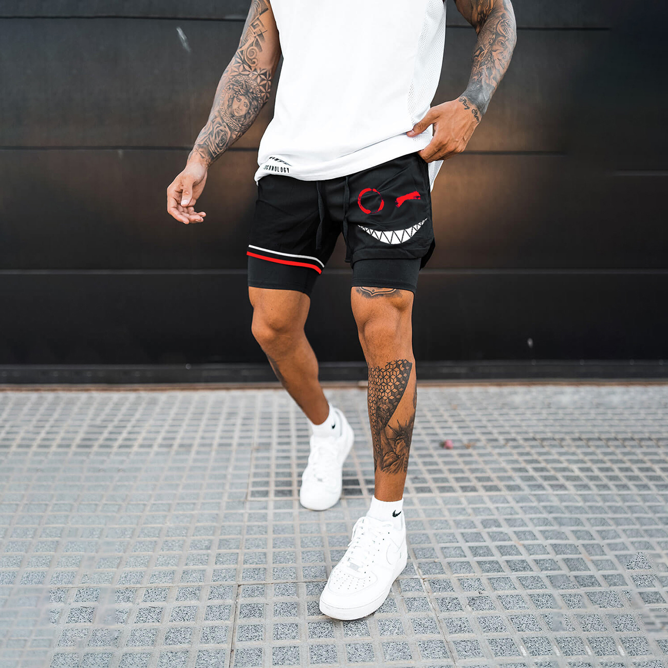 Men's Smiley Shorts Performance Shorts