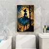 (40*60cm)Dress Girl - Full Round Drill Diamond Painting