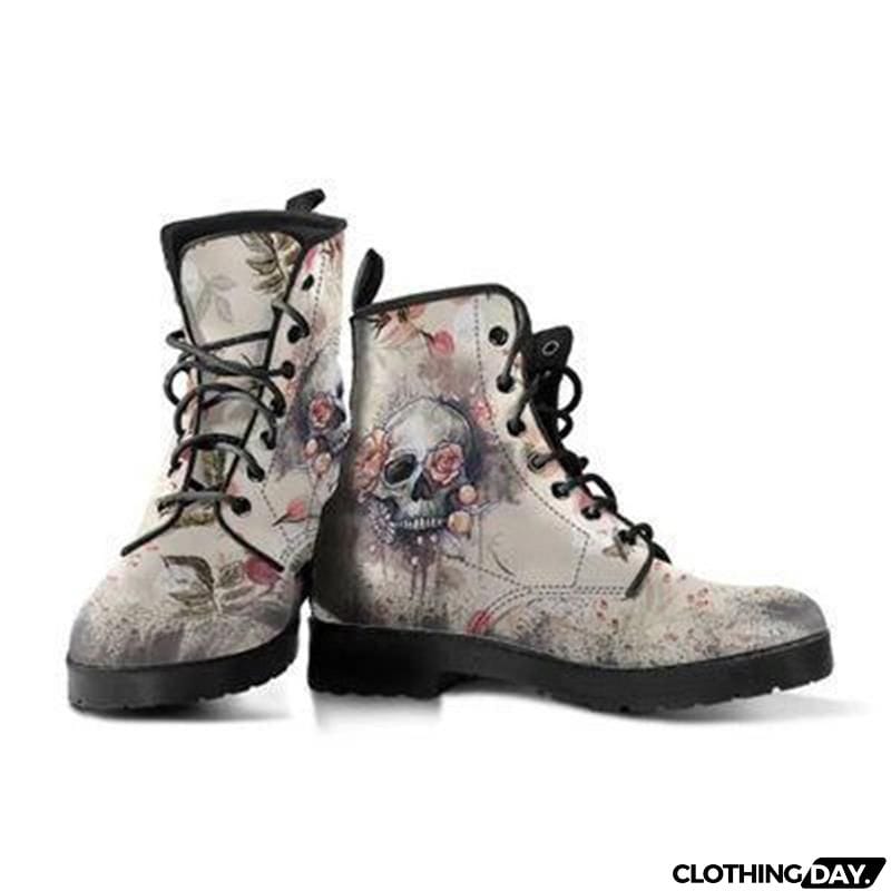 Women&rsquo;s Stylish Printed Low Heel Lace Up Ankle Boots